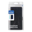 For Samsung Galaxy S25 5G GOOSPERY BLUE MOON Crazy Horse Texture Leather Phone Case(Black) - 3