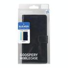 For Samsung Galaxy S25+ 5G GOOSPERY BLUE MOON Crazy Horse Texture Leather Phone Case(Black) - 3