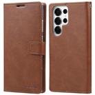 For Samsung Galaxy S25 Ultra 5G GOOSPERY BLUE MOON Crazy Horse Texture Leather Phone Case(Brown) - 1