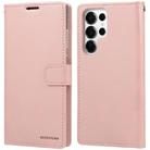 For Samsung Galaxy S25 Ultra 5G GOOSPERY BLUE MOON Crazy Horse Texture Leather Phone Case(Rose Gold) - 1