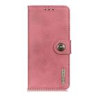For Samsung Galaxy S25 Edge 5G KHAZNEH Cowhide Texture Horizontal Flip Leather Phone Case(Pink) - 3