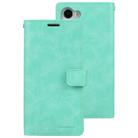 For Samsung Galaxy S25 5G GOOSPERY MANSOOR DIARY 9 Card Slots Leather Phone Case(Mint Green) - 2