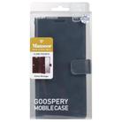 For Samsung Galaxy S25 5G GOOSPERY MANSOOR DIARY 9 Card Slots Leather Phone Case(Dark Blue) - 3
