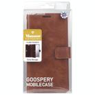 For Samsung Galaxy S25 5G GOOSPERY MANSOOR DIARY 9 Card Slots Leather Phone Case(Brown) - 3