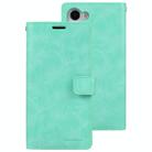 For Samsung Galaxy S25+ 5G GOOSPERY MANSOOR DIARY 9 Card Slots Leather Phone Case(Mint Green) - 2