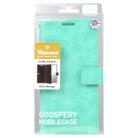 For Samsung Galaxy S25+ 5G GOOSPERY MANSOOR DIARY 9 Card Slots Leather Phone Case(Mint Green) - 3