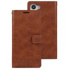 For Samsung Galaxy S25+ 5G GOOSPERY MANSOOR DIARY 9 Card Slots Leather Phone Case(Brown) - 2