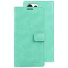 For Samsung Galaxy S25 Ultra 5G GOOSPERY MANSOOR DIARY 9 Card Slots Leather Phone Case(Mint Green) - 2