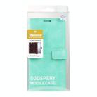 For Samsung Galaxy S25 Ultra 5G GOOSPERY MANSOOR DIARY 9 Card Slots Leather Phone Case(Mint Green) - 3