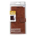 For Samsung Galaxy S25 Ultra 5G GOOSPERY MANSOOR DIARY 9 Card Slots Leather Phone Case(Brown) - 3