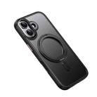 For iPhone 17 Frosted 360 Degree MagSafe Magnetic Holder Phone Case(Black) - 2