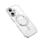 For iPhone 17 Frosted 360 Degree MagSafe Magnetic Holder Phone Case(Silver) - 2