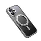 For iPhone 17 Frosted 360 Degree MagSafe Magnetic Holder Phone Case(Grey) - 2