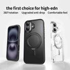 For iPhone 17 Frosted 360 Degree MagSafe Magnetic Holder Phone Case(Grey) - 3