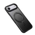 For iPhone 17 Air Frosted 360 Degree MagSafe Magnetic Holder Phone Case(Black) - 2