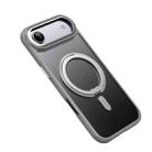 For iPhone 17 Air Frosted 360 Degree MagSafe Magnetic Holder Phone Case(Grey) - 2