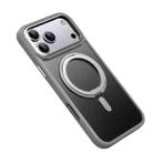 For iPhone 17 Pro Frosted 360 Degree MagSafe Magnetic Holder Phone Case(Grey) - 2