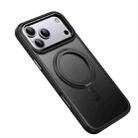 For iPhone 17 Pro Max Frosted 360 Degree MagSafe Magnetic Holder Phone Case(Black) - 2