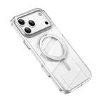 For iPhone 17 Pro Max Frosted 360 Degree MagSafe Magnetic Holder Phone Case(Silver) - 2