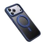 For iPhone 17 Pro Max Frosted 360 Degree MagSafe Magnetic Holder Phone Case(Blue) - 2