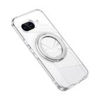 For Google Pixel 9a Frosted 360 Degree MagSafe Magnetic Holder Phone Case(Silver) - 2