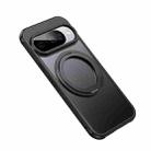 For Google Pixel 10 / 10 Pro Frosted 360 Degree MagSafe Magnetic Holder Phone Case(Black) - 2