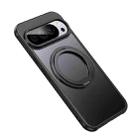 For Google Pixel 10 Pro XL Frosted 360 Degree MagSafe Magnetic Holder Phone Case(Black) - 2