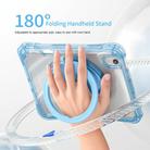 For iPad mini 2024 / mini 6 Rotation Ring Handle TPU Hybrid Clear PC Tablet Case(Light Blue) - 3