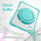 For iPad mini 2024 / mini 6 Rotation Ring Handle TPU Hybrid Clear PC Tablet Case(Light Green) - 3