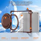 For iPad 10.2 2021 / 2020 / 2019 Rotation Ring Handle TPU Hybrid Clear PC Tablet Case(Chocolate) - 3