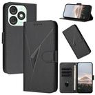 For Itel A50 Triangle Pattern Buckle Clasp Leather Phone Case(Black) - 1