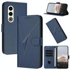 For Itel S25 Triangle Pattern Buckle Clasp Leather Phone Case(Royal Blue) - 1