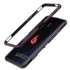 For ASUS ROG Phone 3 ZS661KS Aluminum Alloy Shockproof Protective Bumper Frame(Black Purple) - 1