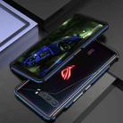 For ASUS ROG Phone 3 ZS661KS Aluminum Alloy Shockproof Protective Bumper Frame(Black Blue) - 2