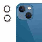 For iPhone 13 / 13 mini Back Camera Cover 9H Tempered Glass Lens Film(Silver) - 1
