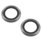 For iPhone 13 / 13 mini Back Camera Cover 9H Tempered Glass Lens Film(Titanium) - 2