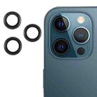 For iPhone 12 Pro Max Back Camera Cover 9H Tempered Glass Lens Film(Black) - 1