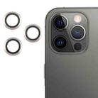 For iPhone 12 Pro Back Camera Cover 9H Tempered Glass Lens Film(Silver) - 1
