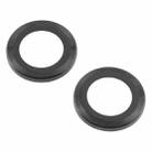 For iPhone 12 Back Camera Cover 9H Tempered Glass Lens Film(Black) - 2