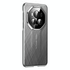 For Honor Magic6 Pro Imitation Ultimate Design Plain Leather Paint PC Phone Case(Grey) - 1