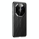 For Honor Magic7 Pro Imitation Ultimate Design Plain Leather Paint PC Phone Case(Black) - 1
