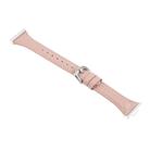 For Huawei Watch Fit 3 Metal Connector Heart-Shaped Embossed Leather Watch Band(Pink) - 3