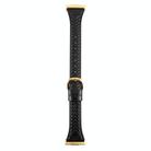 For Huawei Watch Fit 2 Metal Connector Heart-Shaped Embossed Leather Watch Band(Black) - 2