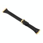 For Huawei Watch Fit 2 Metal Connector Heart-Shaped Embossed Leather Watch Band(Black) - 3