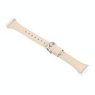 For Huawei Watch Fit 2 Metal Connector Heart-Shaped Embossed Leather Watch Band(Apricot) - 3