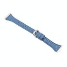 For Huawei Watch Fit Metal Connector Heart-Shaped Embossed Leather Watch Band(Cornflower Blue) - 3