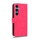 For Samsung Galaxy S25 5G Skin Feel Magnetic Flip Leather Phone Case(Rose Red) - 3