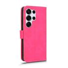 For Samsung Galaxy S25 Ultra 5G Skin Feel Magnetic Flip Leather Phone Case(Rose Red) - 3