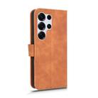 For Samsung Galaxy S25 Ultra 5G Skin Feel Magnetic Flip Leather Phone Case(Brown) - 3