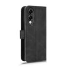 For Samsung Galaxy S25 Edge 5G Skin Feel Magnetic Flip Leather Phone Case(Black) - 3